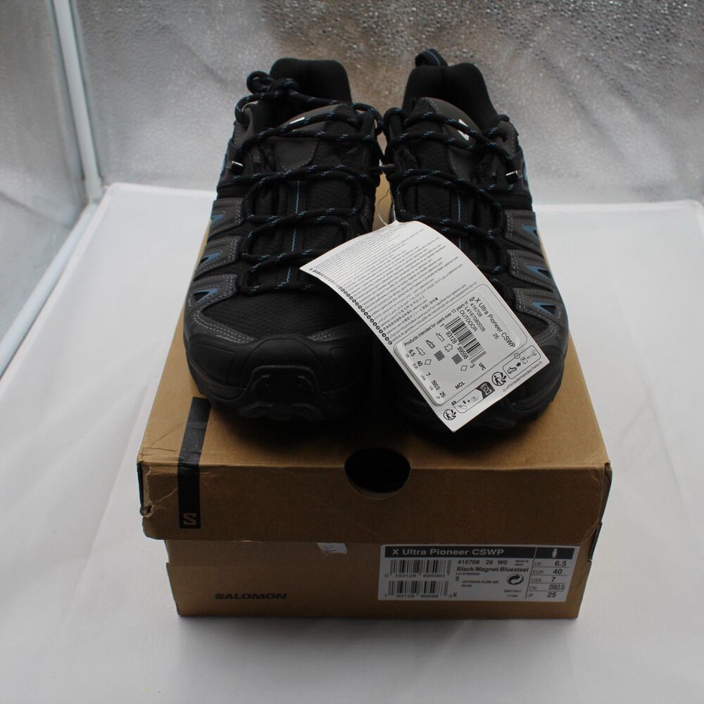 Salomon X Ultra Pioneer CSWP Women S 7 W WIDE Black Magnet Hiking Shoes NIB